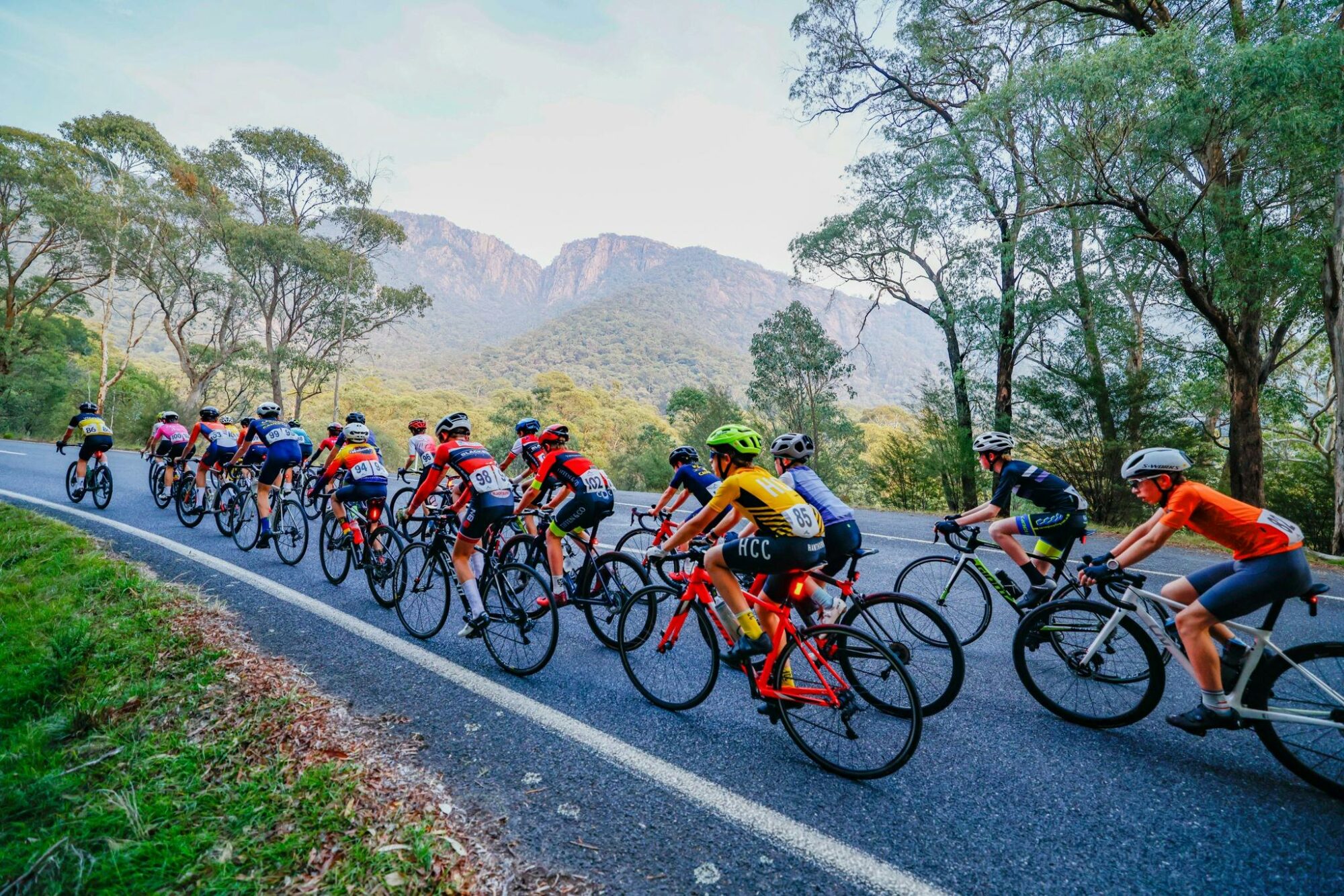 Racing up Mt Buffalo