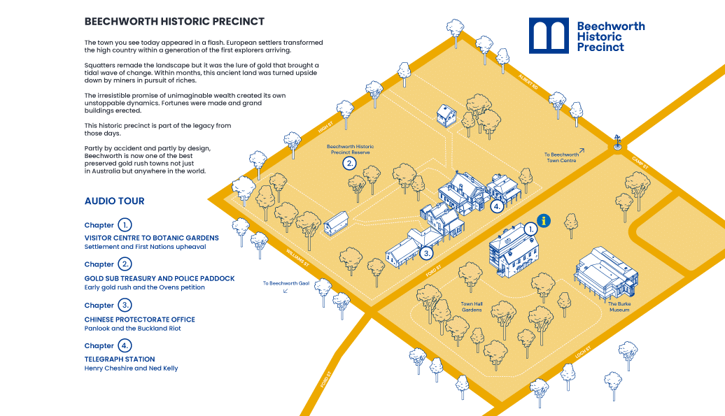 Beechworth Audio Tour Map