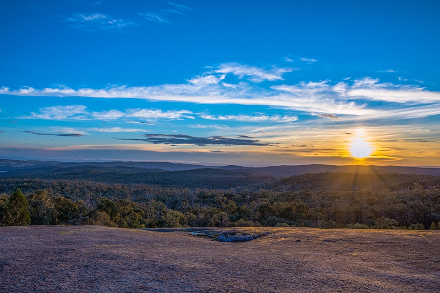 Chiltern Mt Pilot Lookout Sunrise sunset view