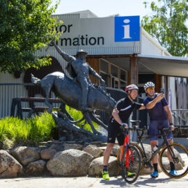Cycling in Corryong