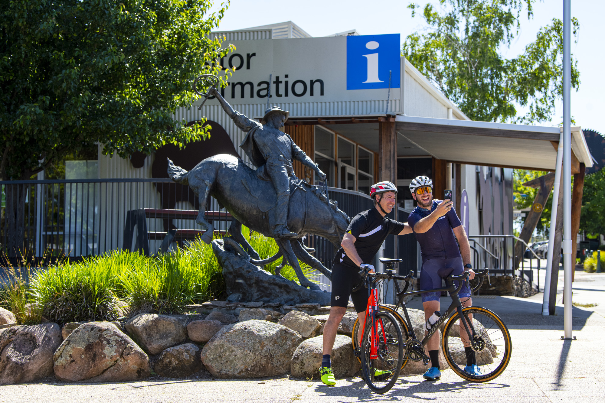 Cycling in Corryong