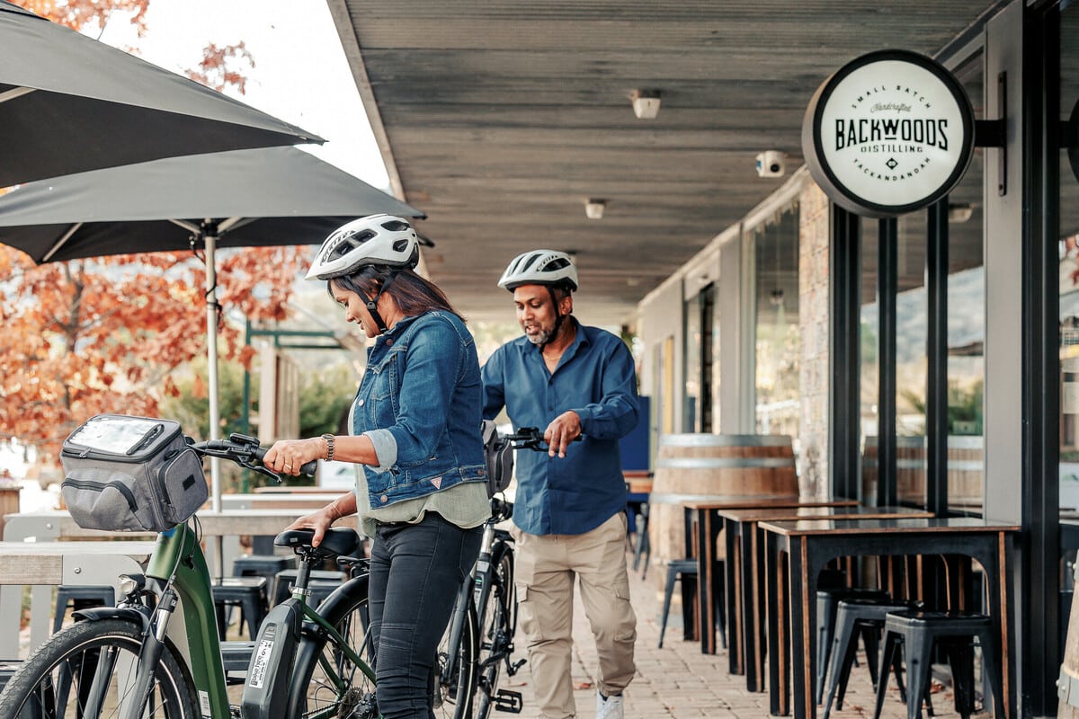 Stop at Backwoods Distilling Co. for a gin and whiskey tasting on the Beechworth to Yackandandah Rail Trail