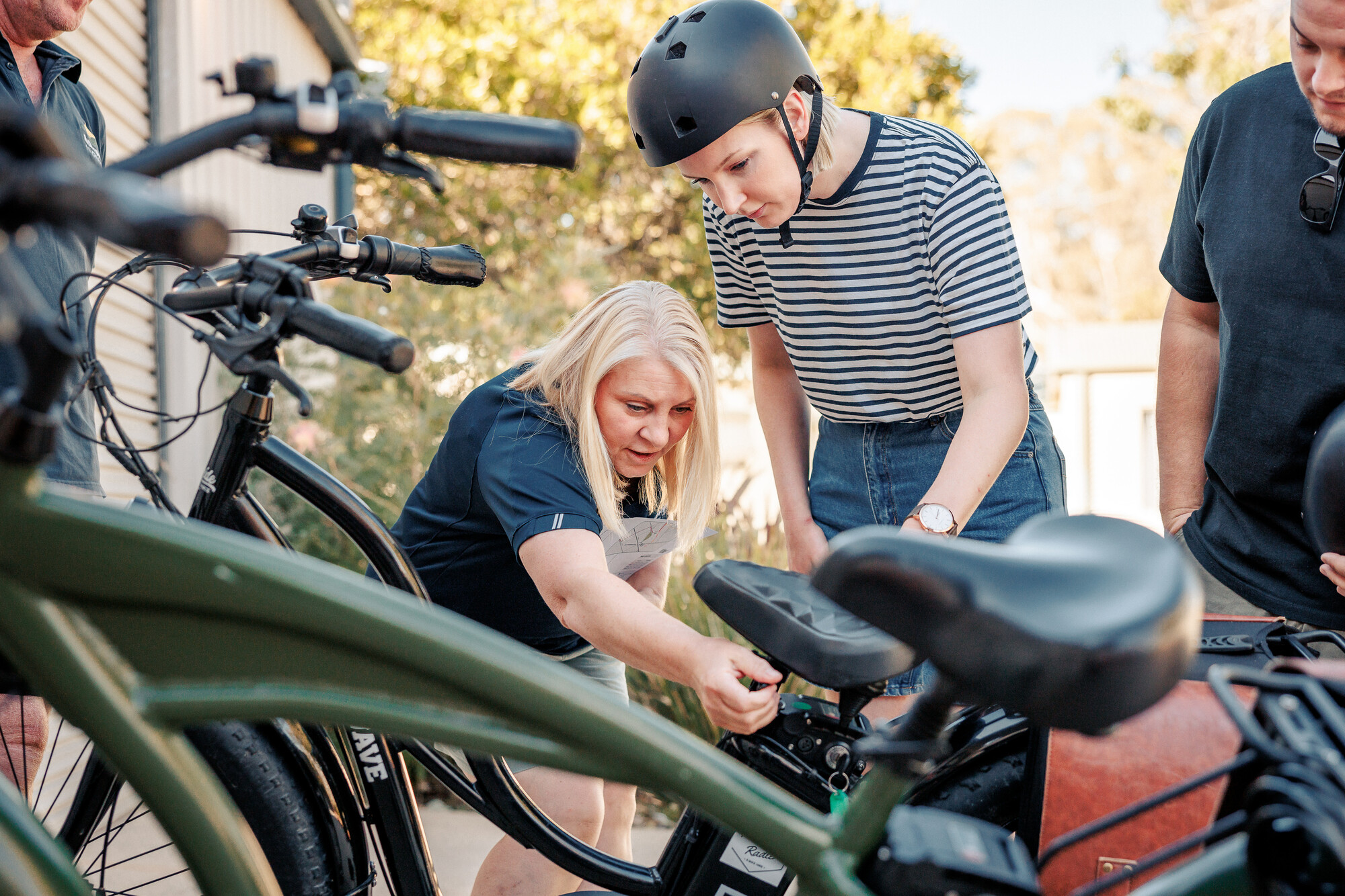 No bike? No problem. Explore the Town Loop on an E-bike from Big4 Rutherglen Holiday Park