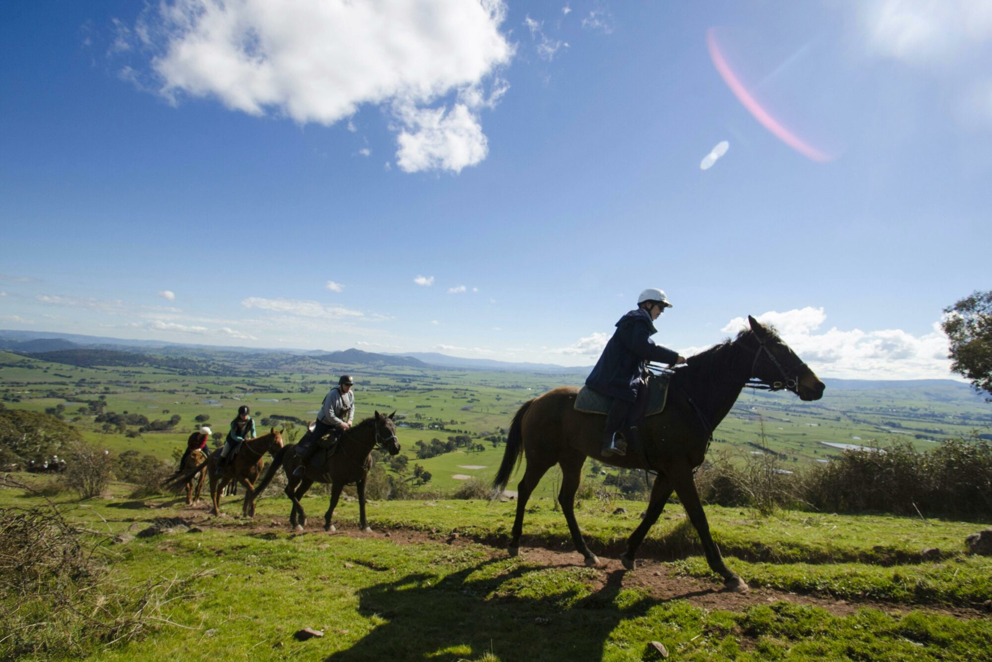 Magnificent scenery on horseback