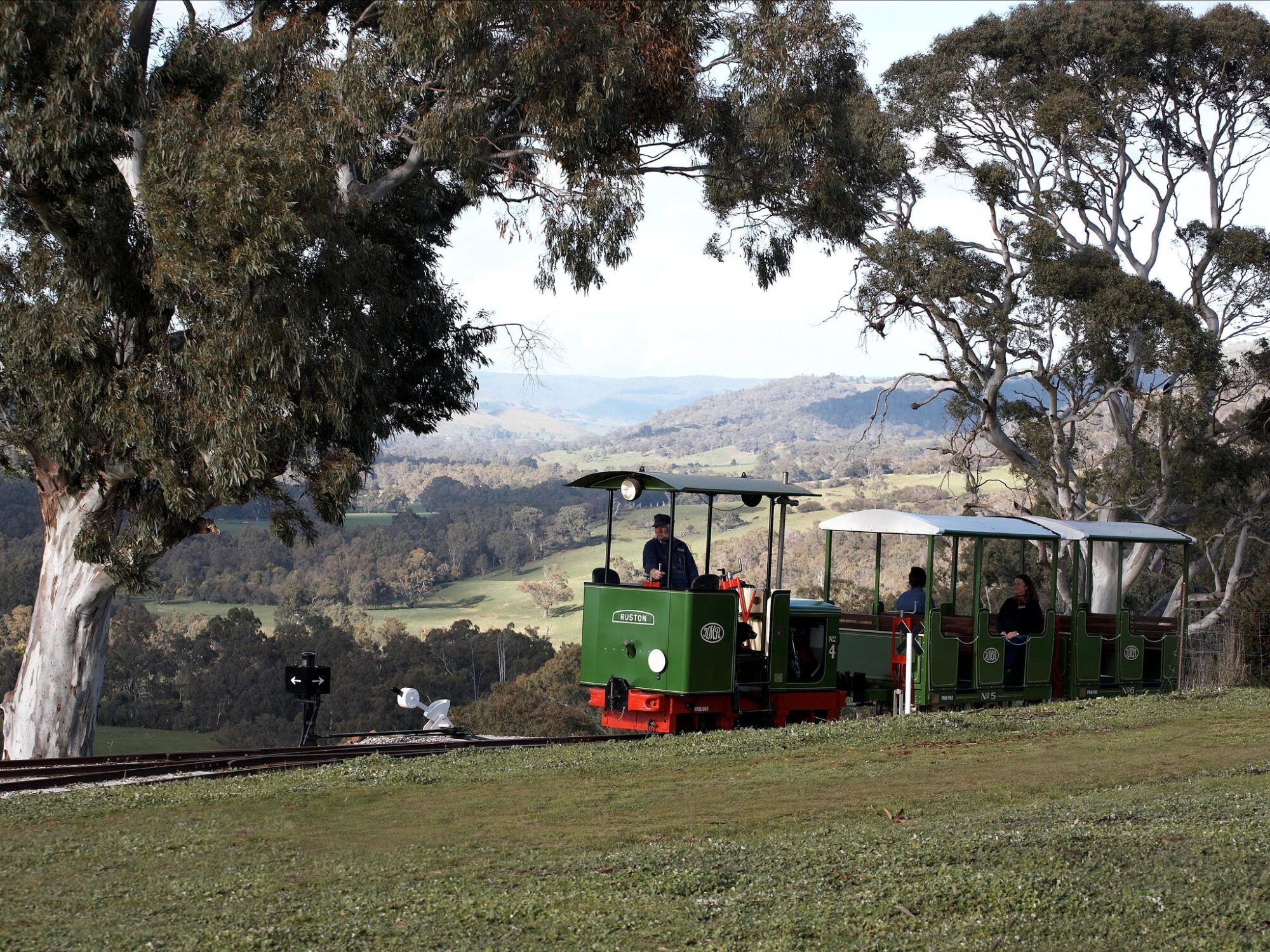 A photo of the Ruston Locomotive view a view toward Strath Creek South of 'Summit Station'