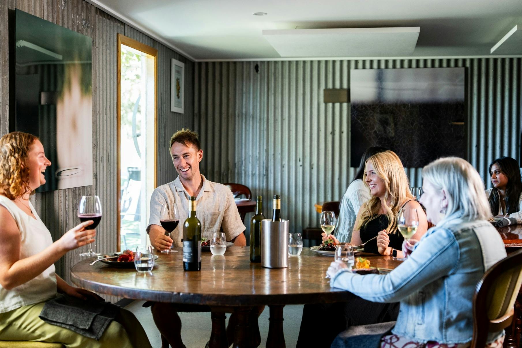 People eating in Jones Winery Restaurant