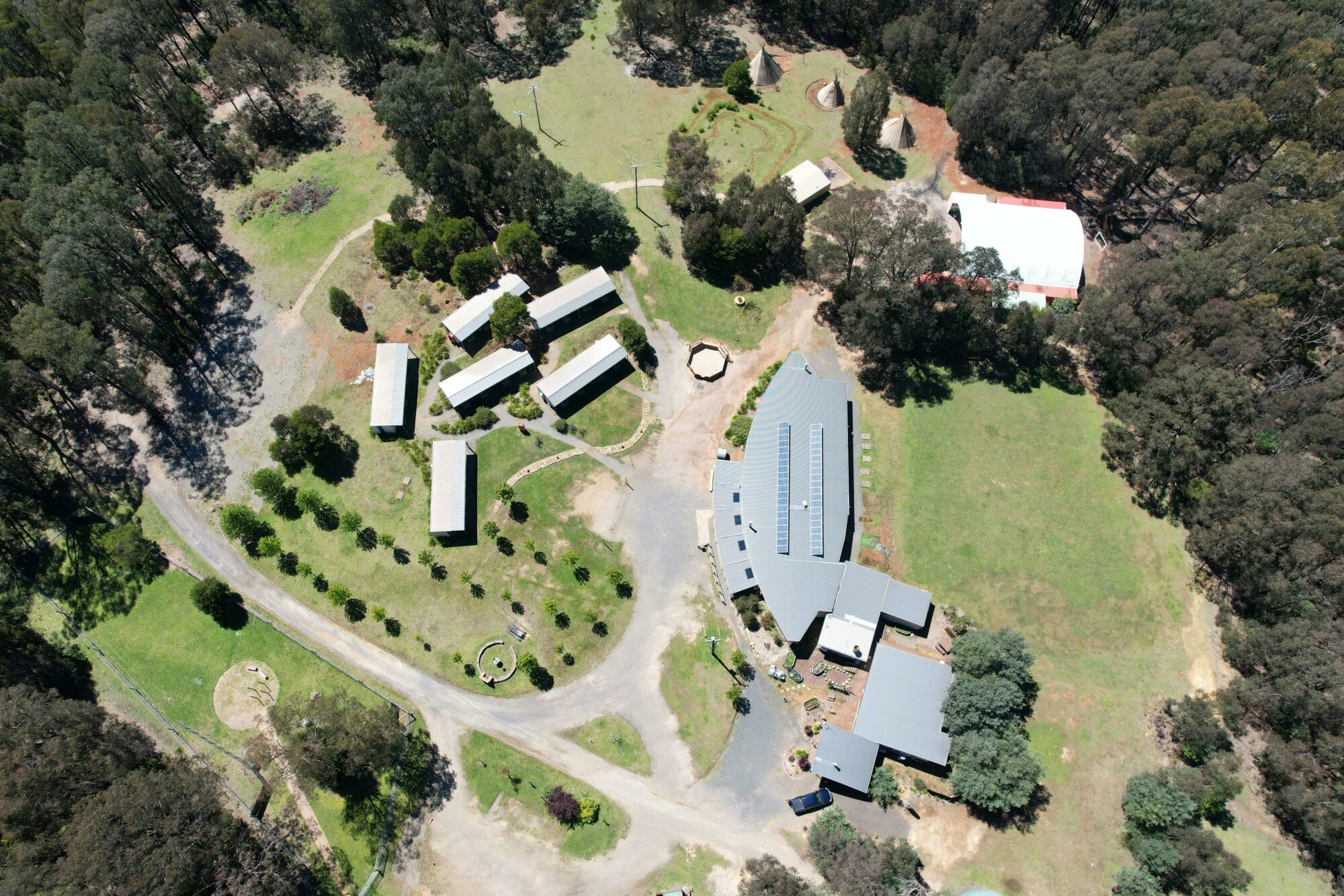 Leadership Centre and Cabins and Outdoor Covered ORec Area