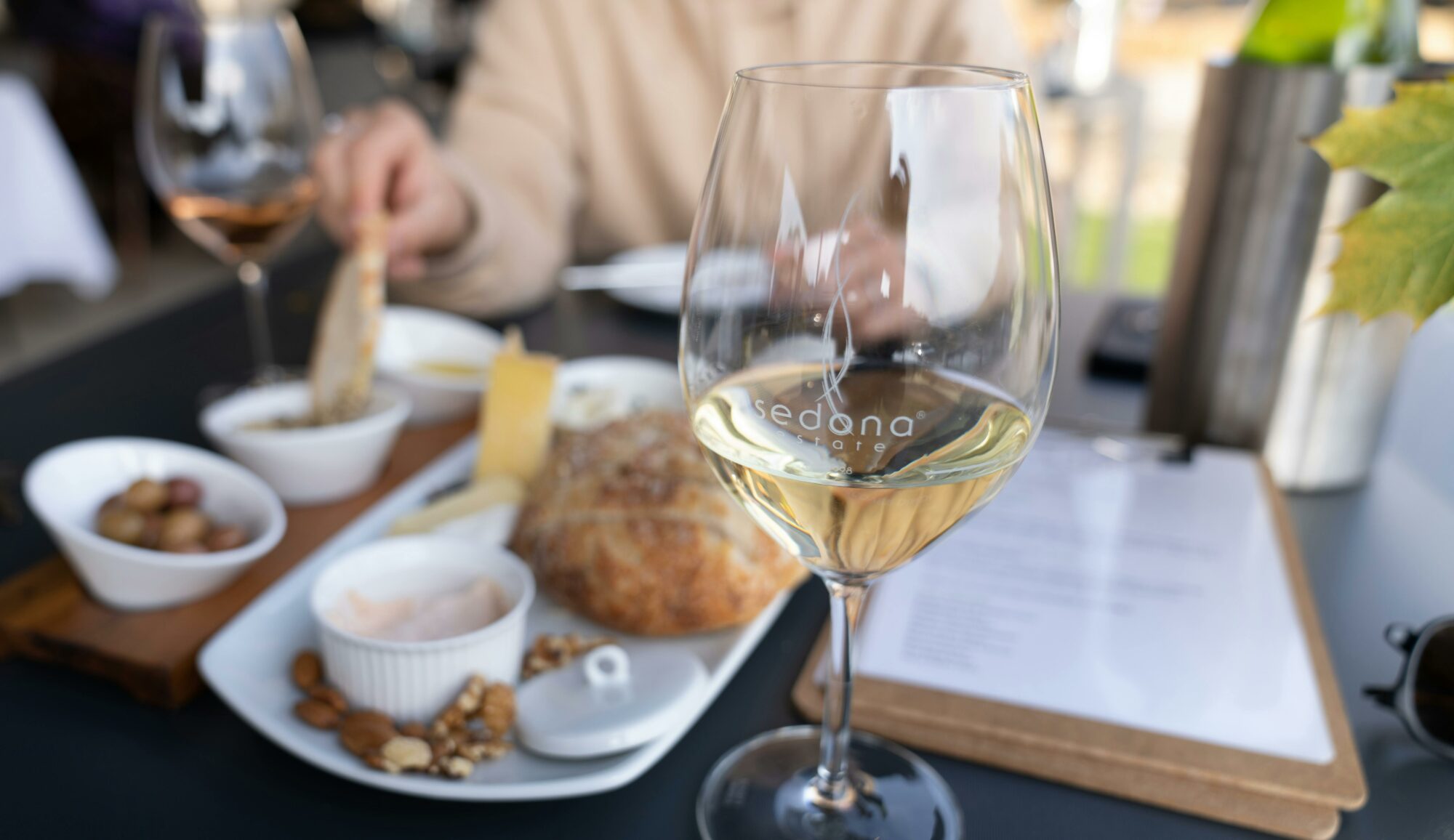 Artisan cheese boards at Sedona Estate