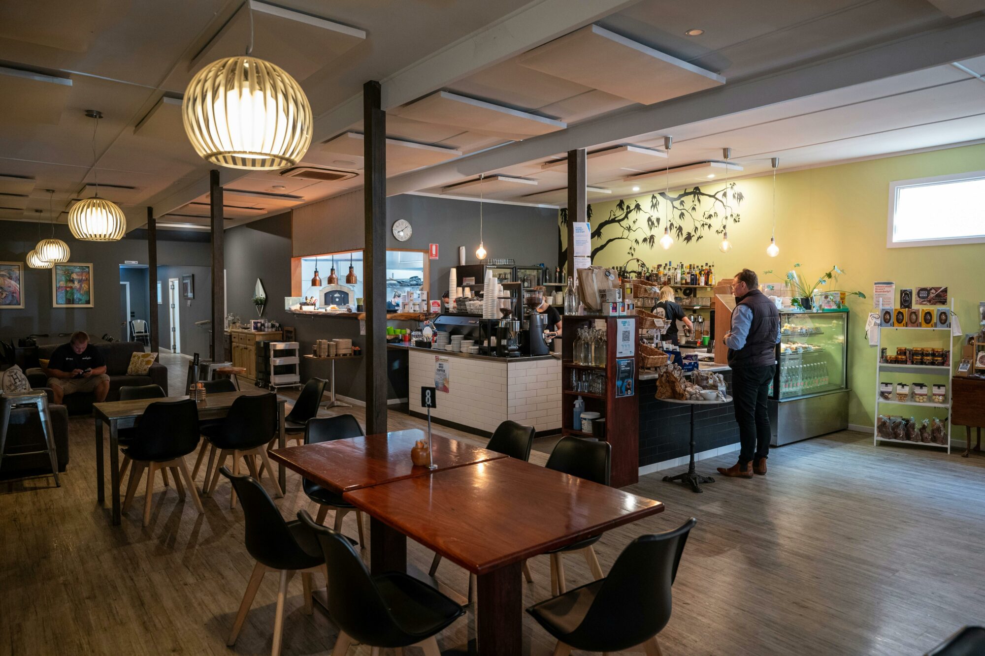 Photo of inside of the restaurant with guests dining and enjoying themselves