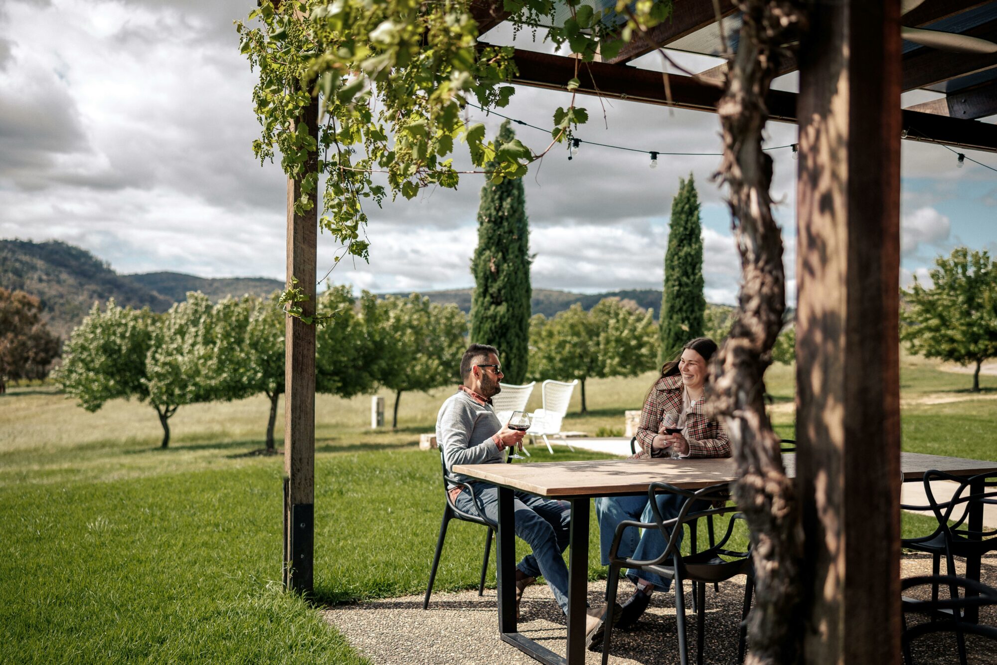 Winery lunch with a view Beechworth