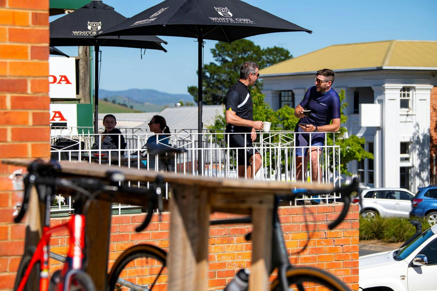 Balcony views from Cafe Corryong Brew