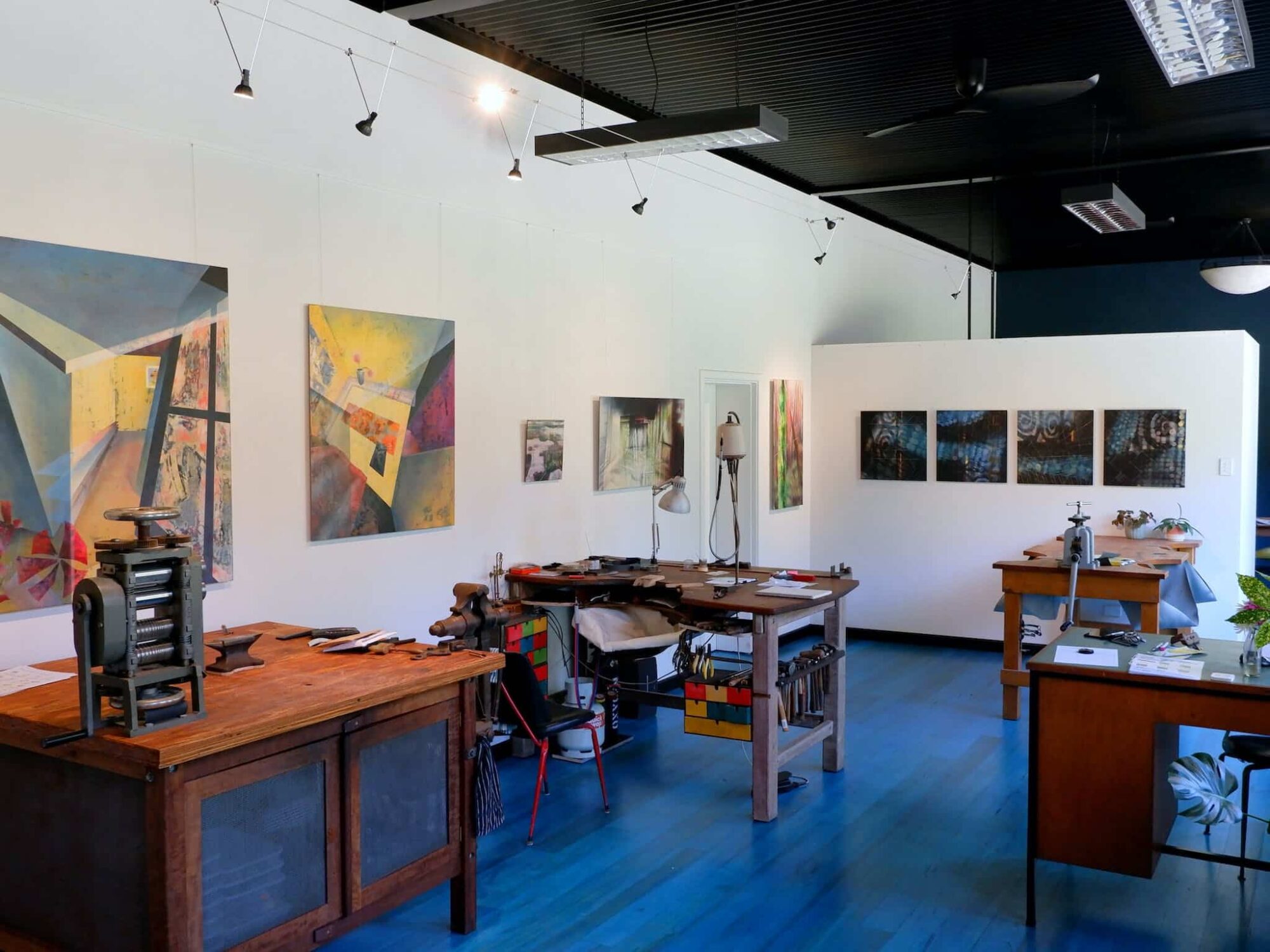 Marcus Foley's workshop at oneoftwo STUDIOS at Mayday Hills, Beechworth
