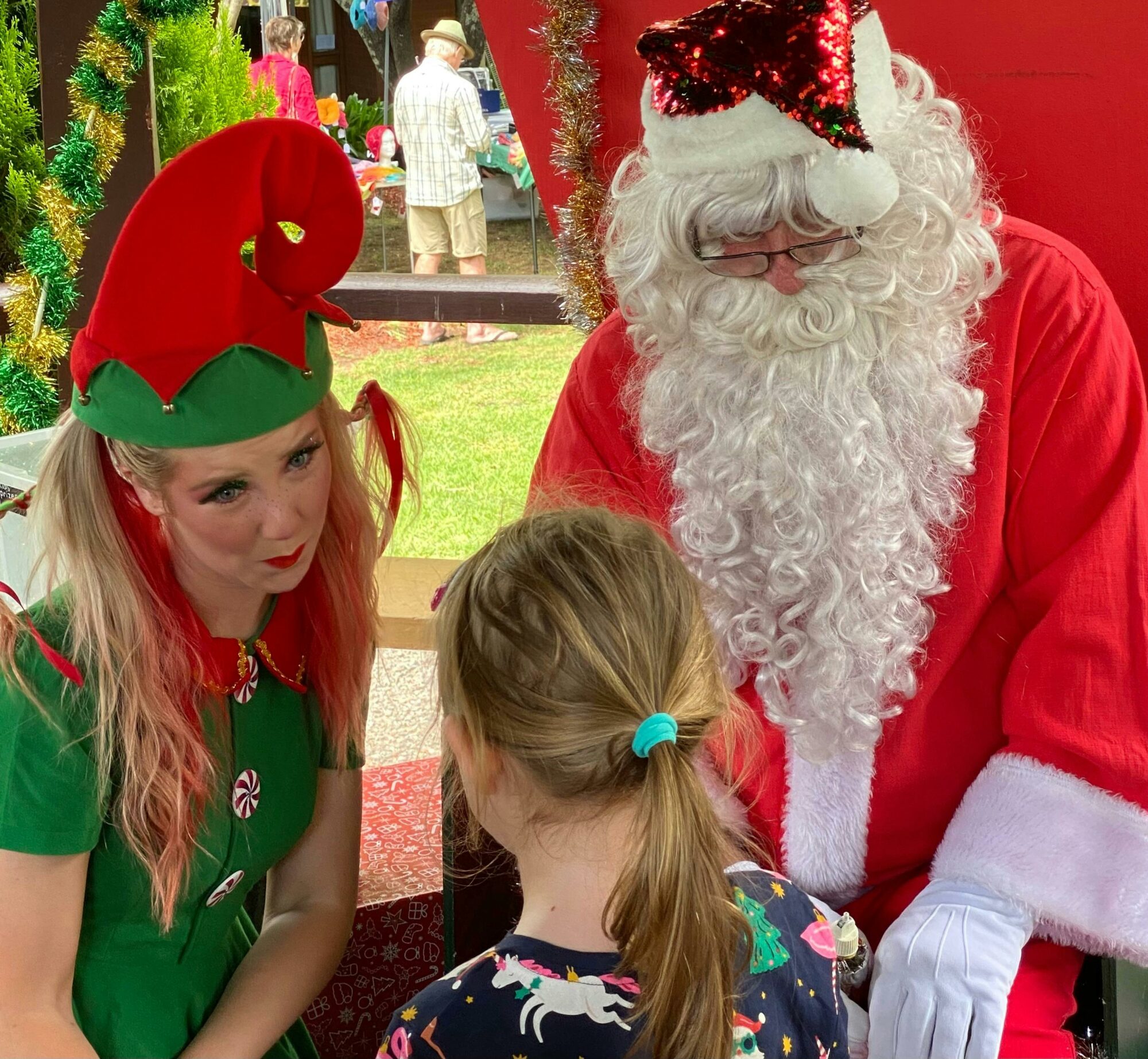 Children get to meet Santa and the Xmas Elf