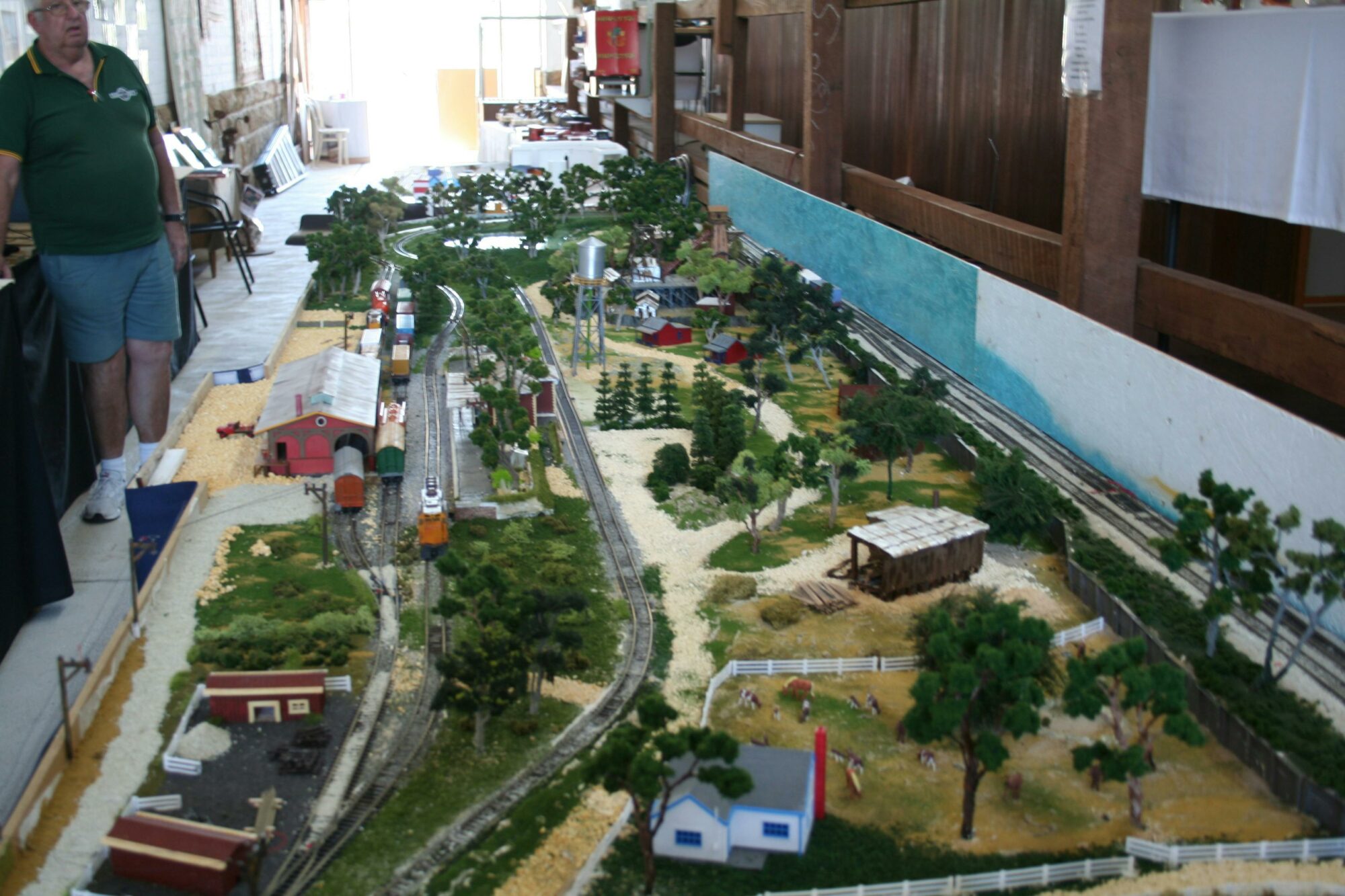 Scale model railway showing through history the growth of Chiltern