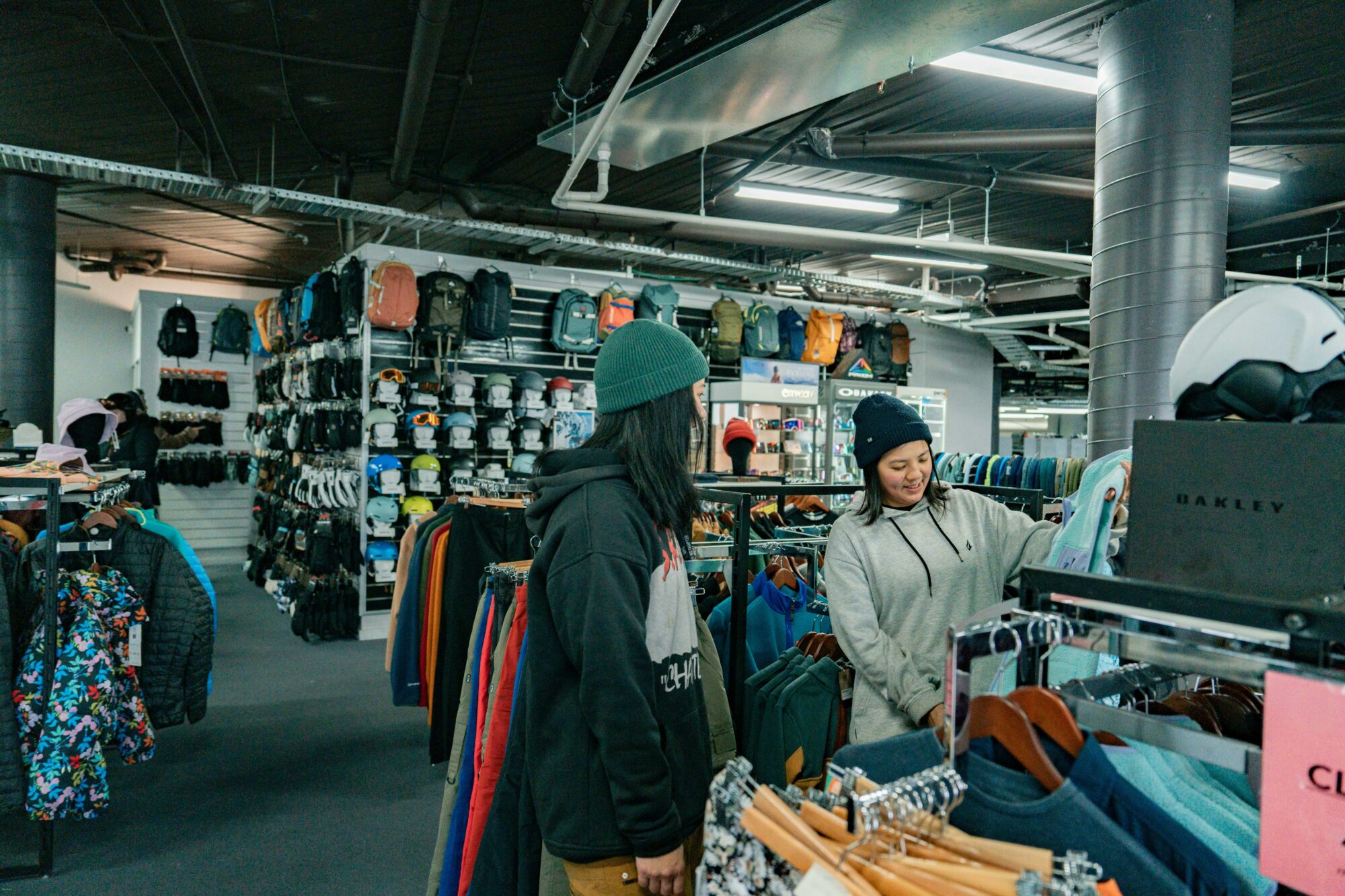 Couple shopping at Falls Creek Sports