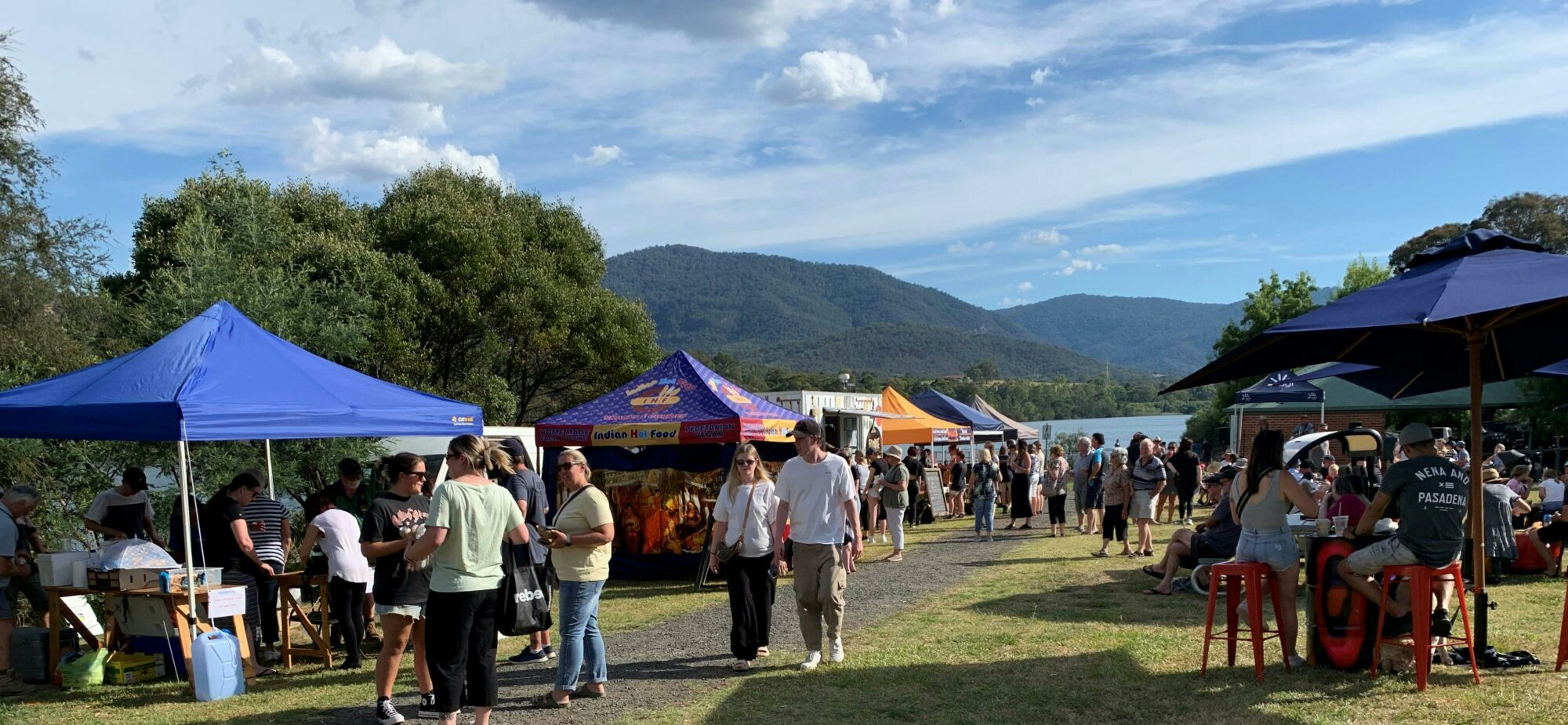 Local Food, wine, boutique beer, produce, live music, fantastic location - come and enjoy .