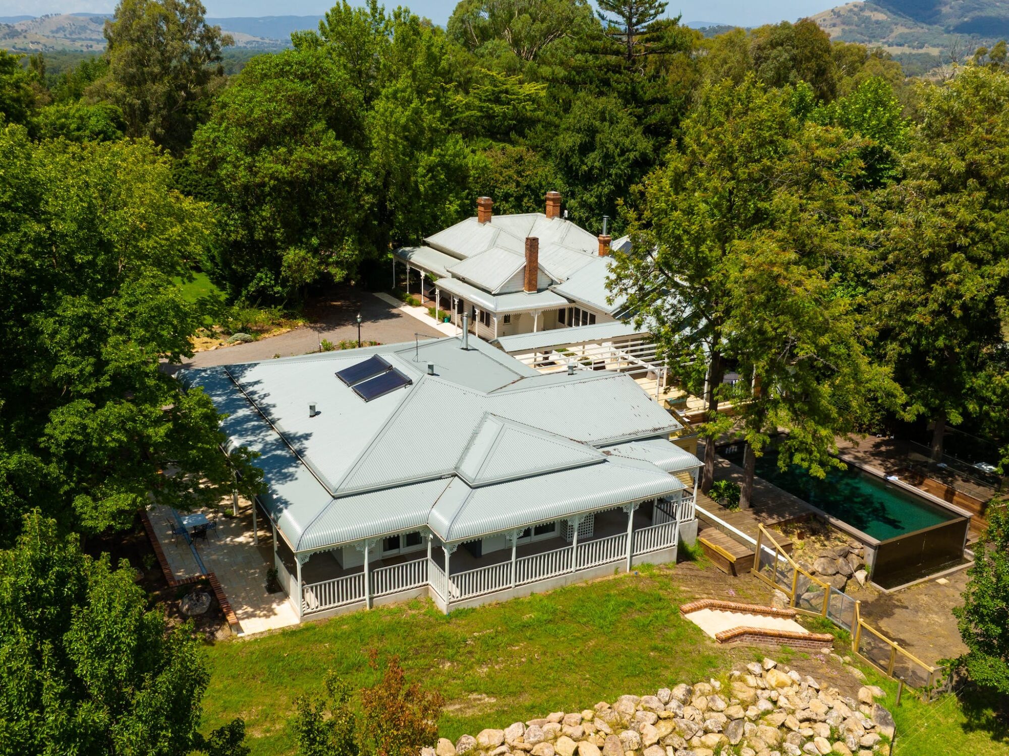 Aerial View of Glen Avon Country House
