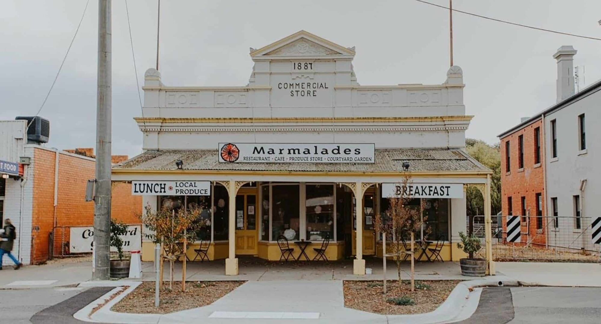 Exterior of Marmalades of Yea Cafe and Produce Store