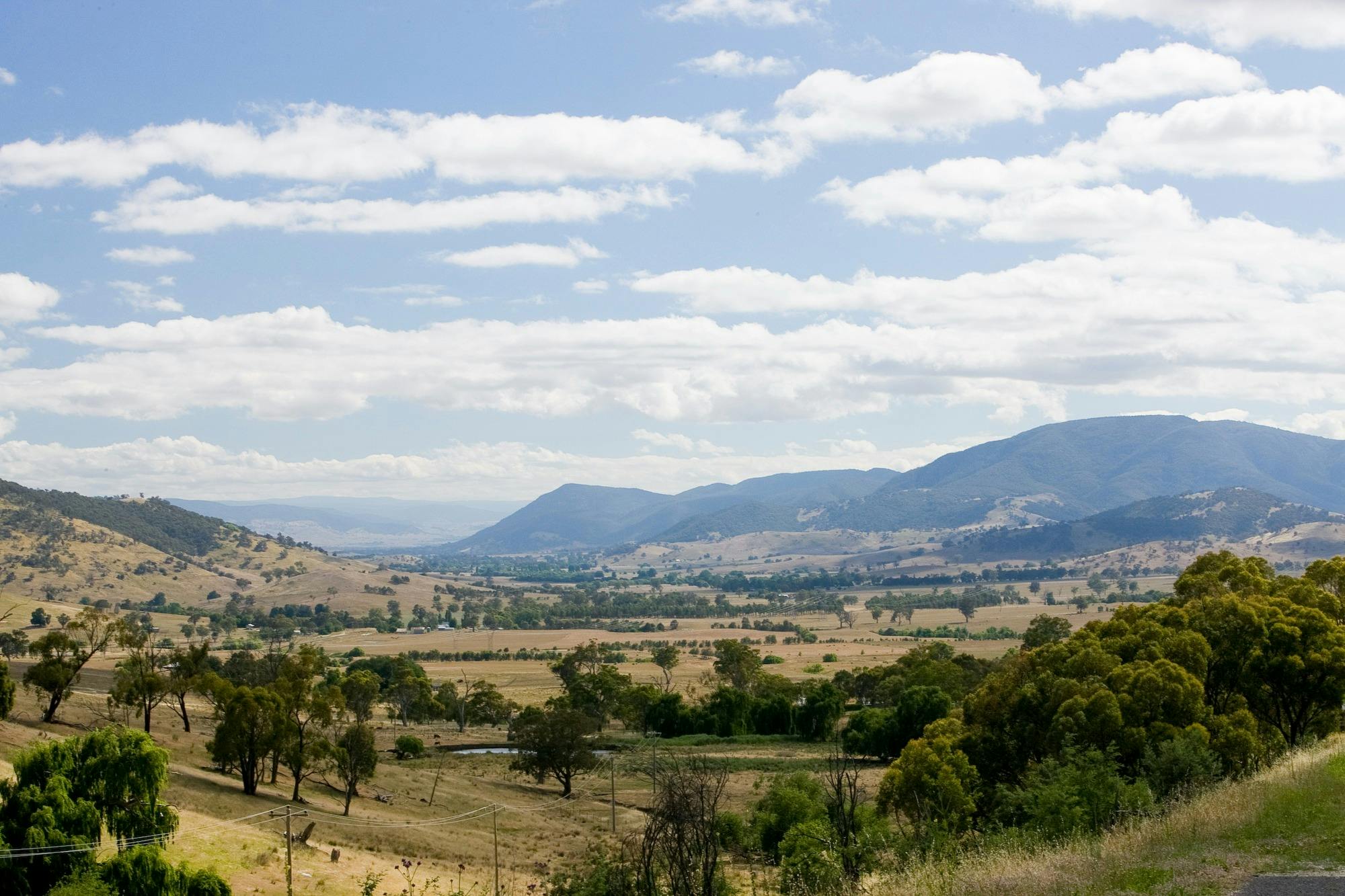 View from Wabba Gap down the Cudgewa Valley