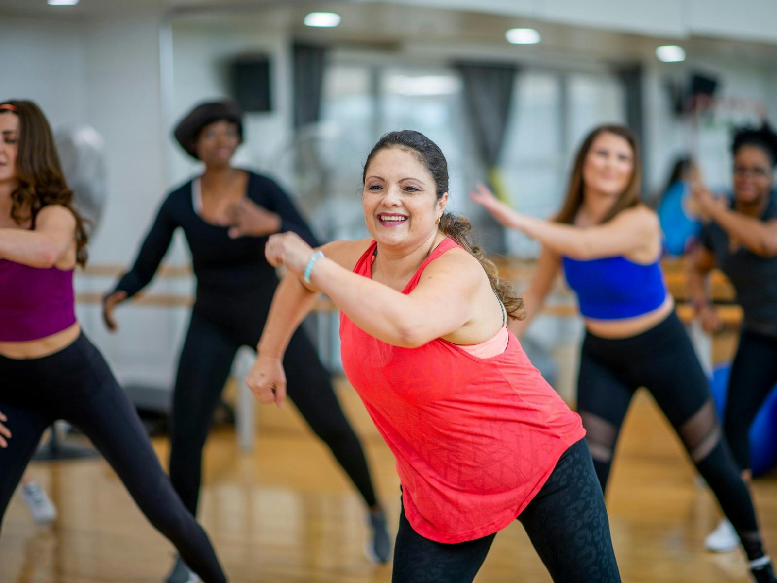 Participants dancing.