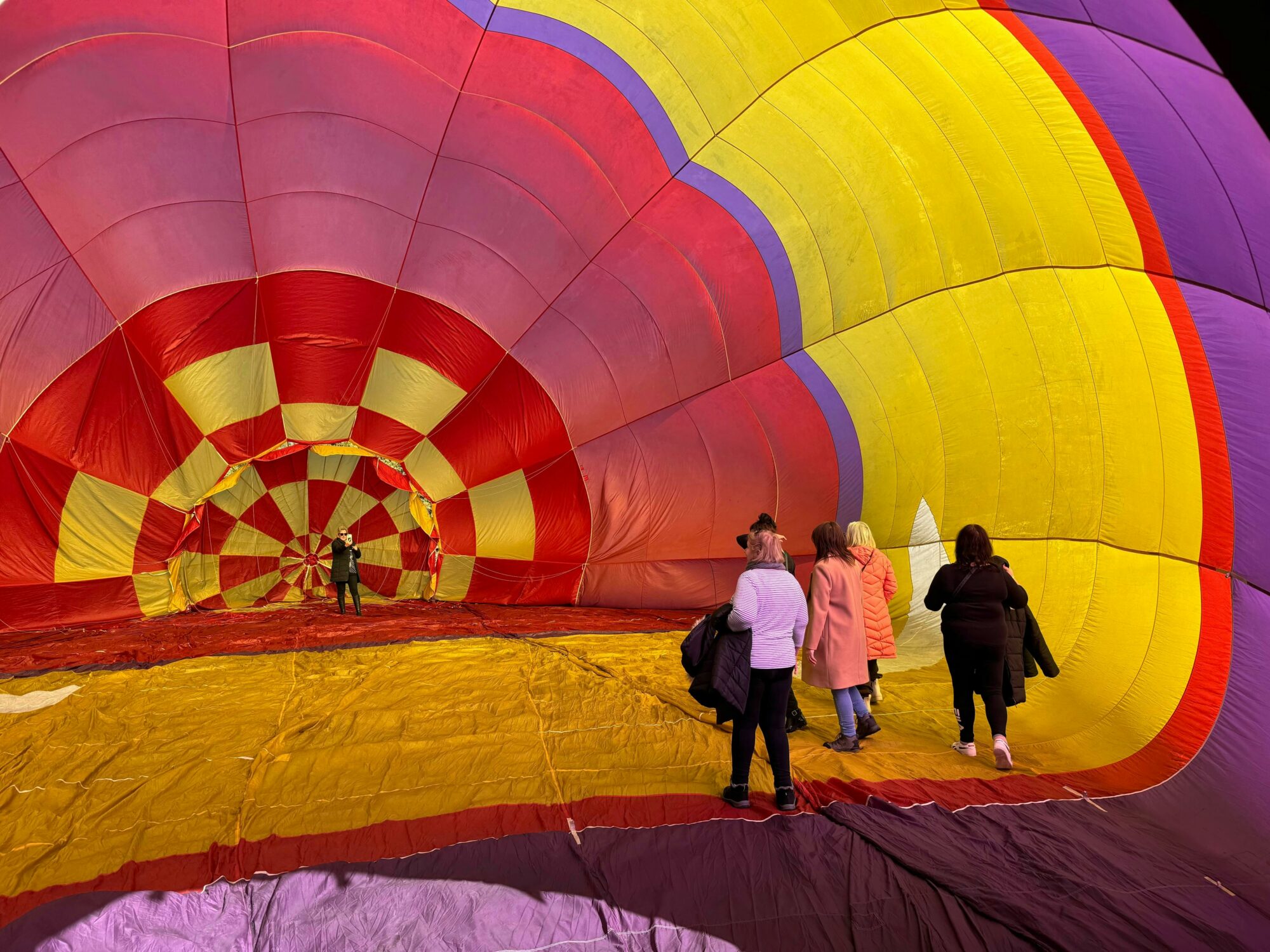 Experience walking through a Hot air balloon