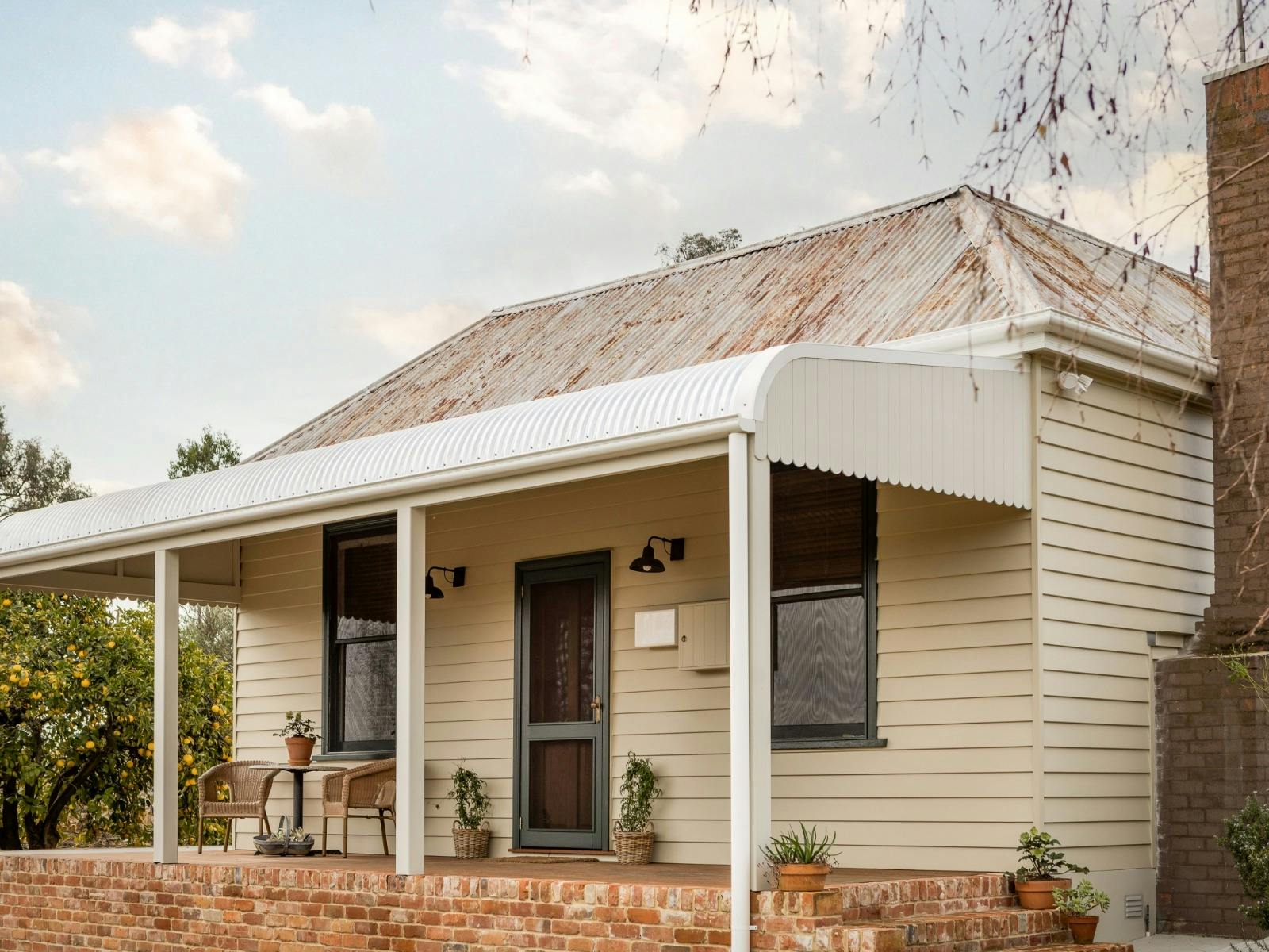 The exterior of the Beekeeper's Cottage,  lovingly restored.