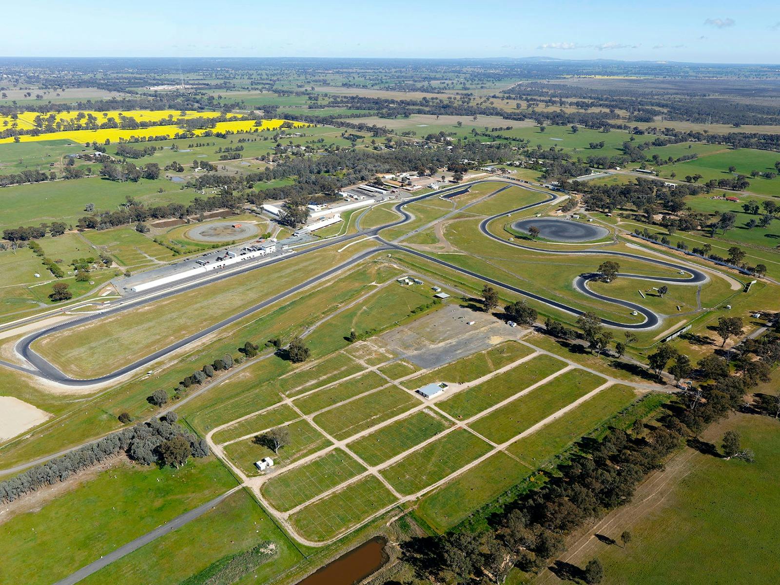 Aerial photo of Winton Raceway