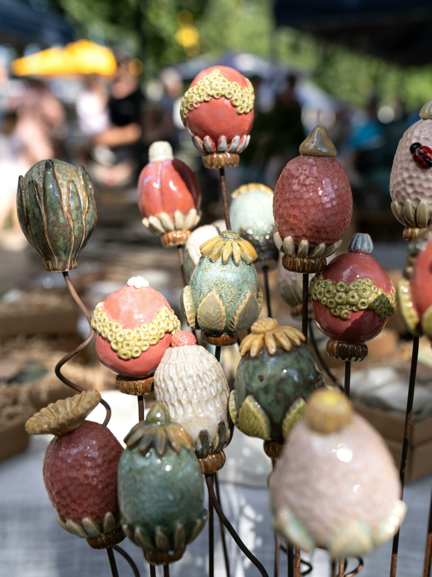 Mansfield Pottery Festival where potters sell direct to the public. Saturday, Labour Day weekend