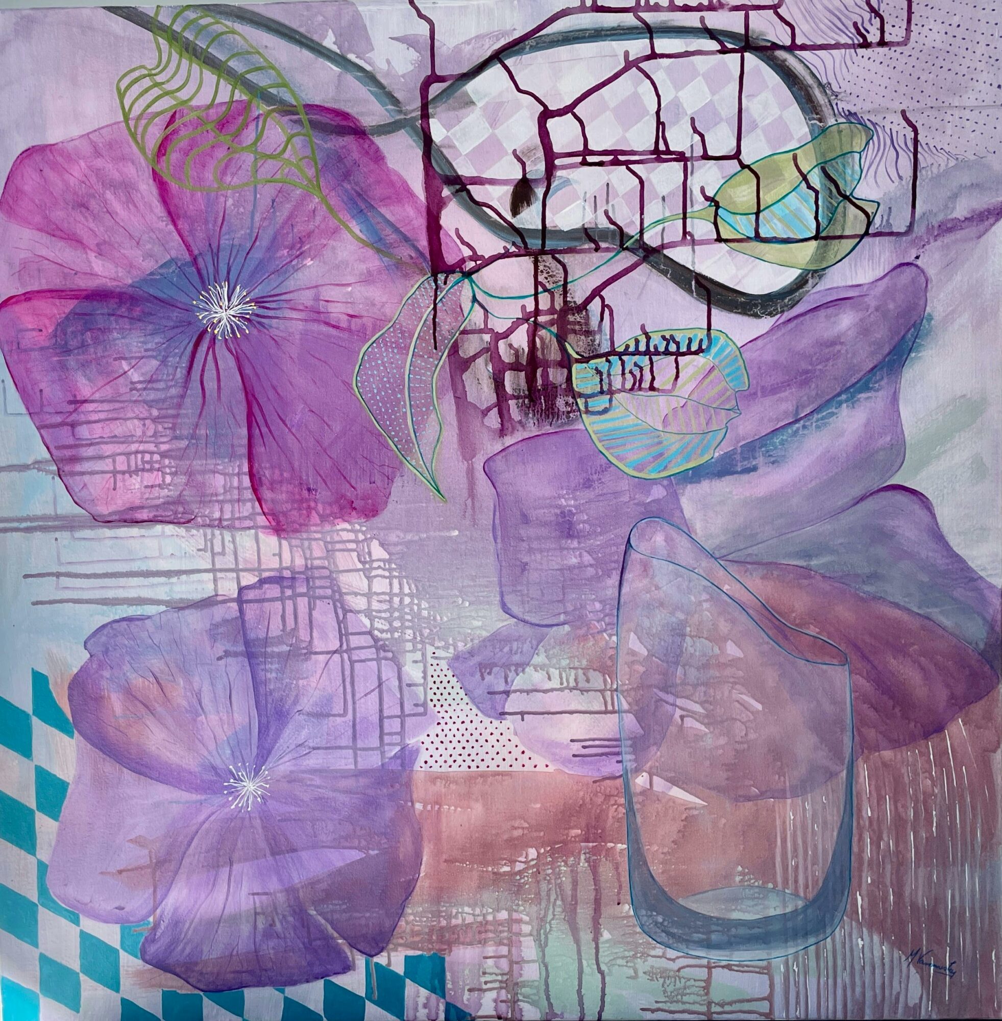 Oil on canvas  106cm x 106cm