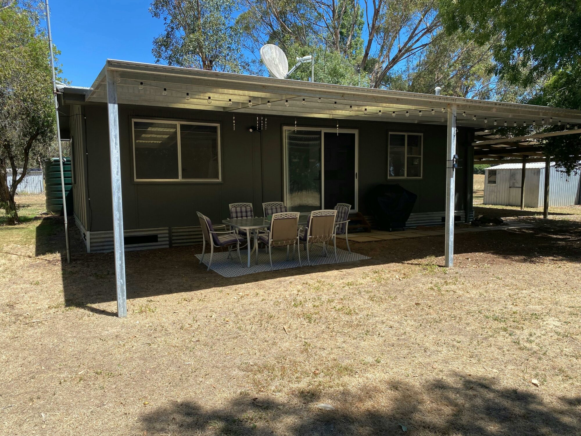 Back of property