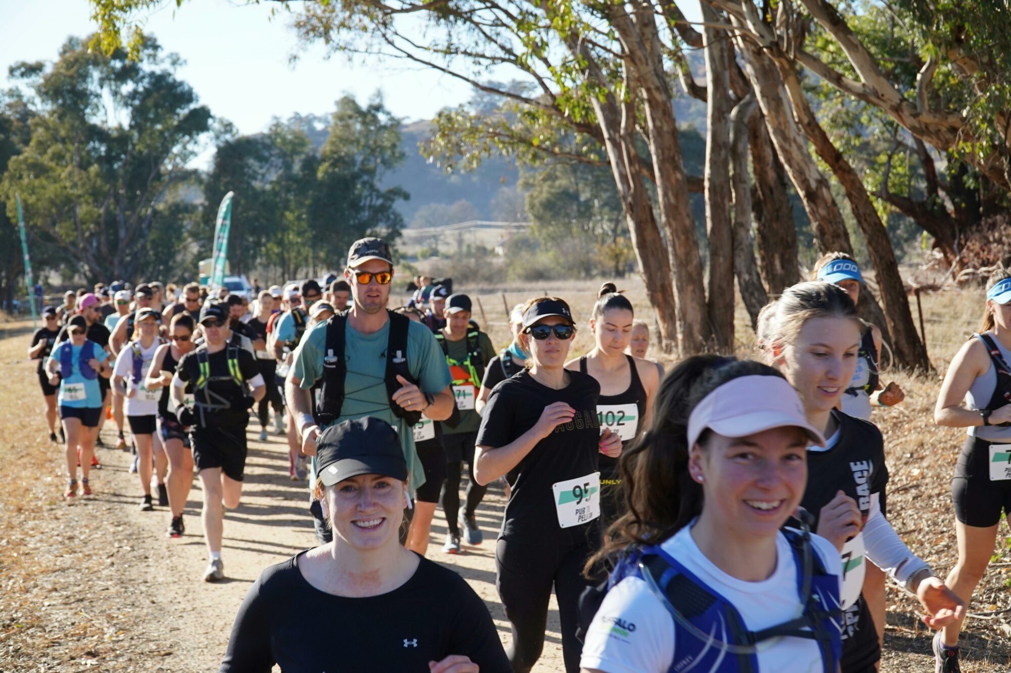 people running in a marathon
