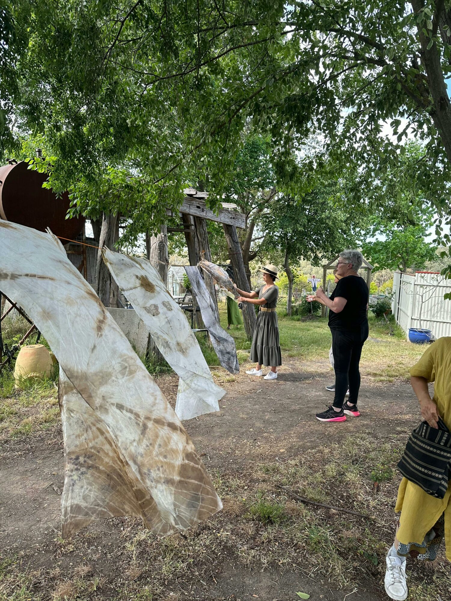 Bush dye scarf