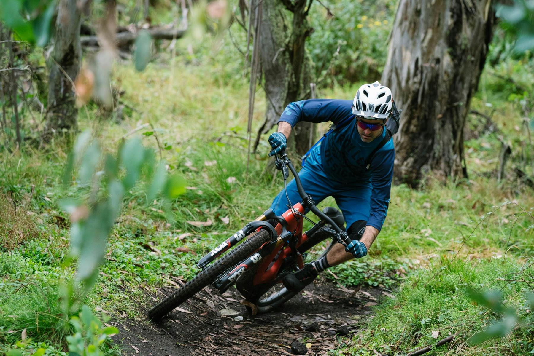 Man on Mountain Bike at Mt Buller