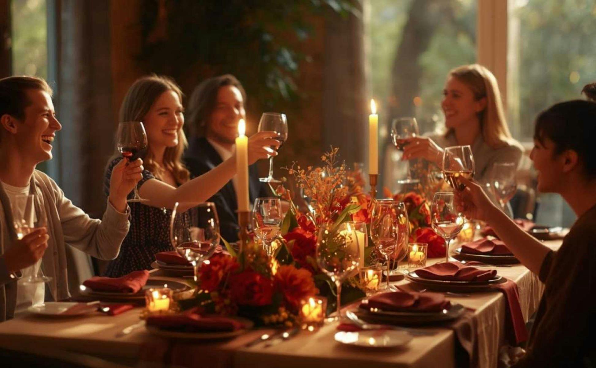 people enjoying dinner at three wineries and one table
