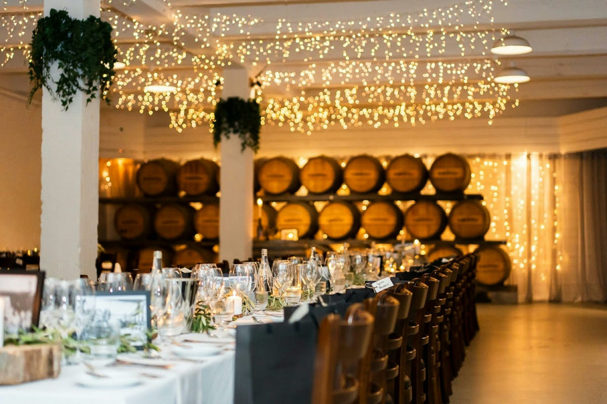Muscat Hall set up - De Bortoli Rutherglen Estate