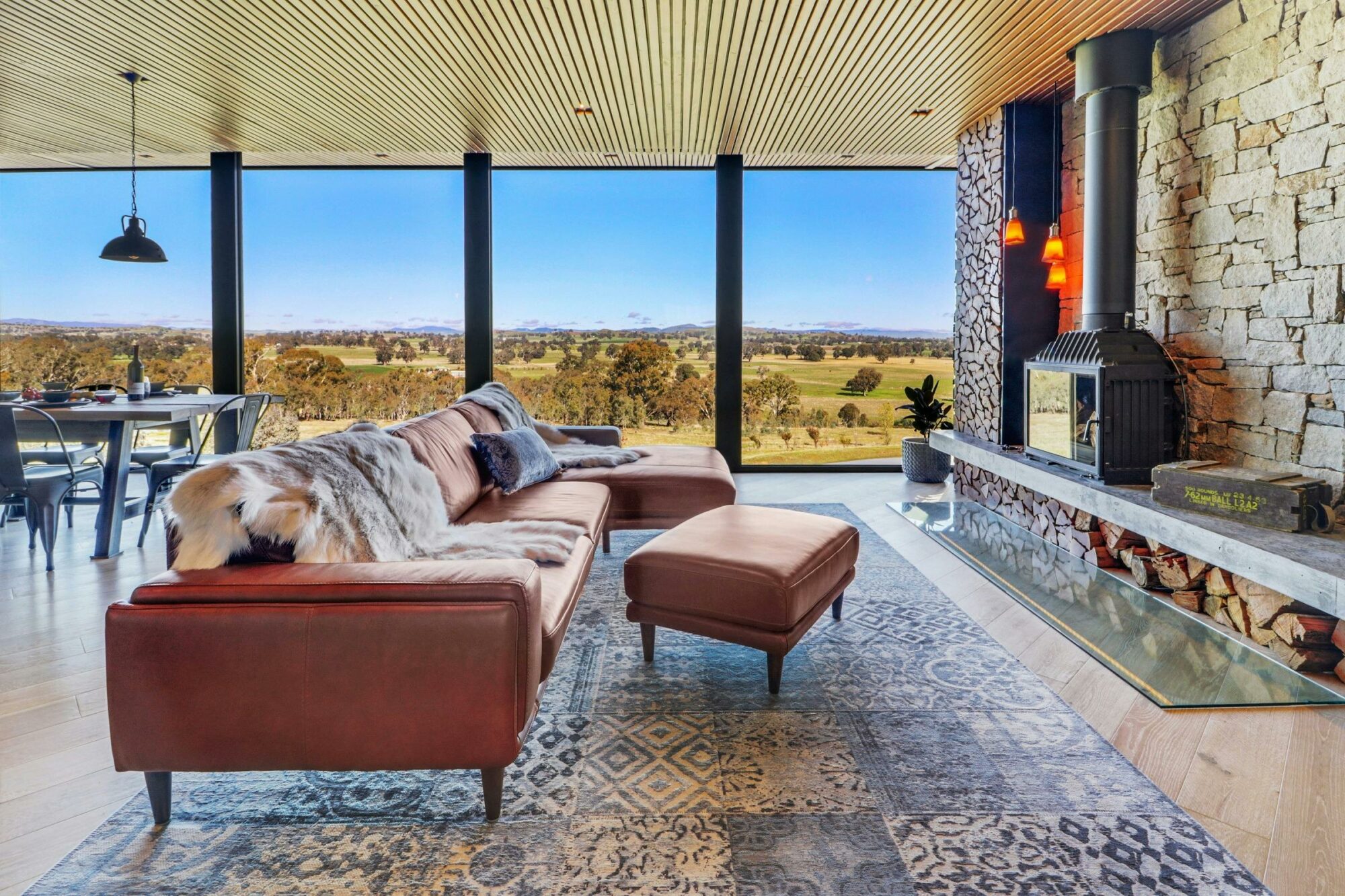 Stylish living lounge area