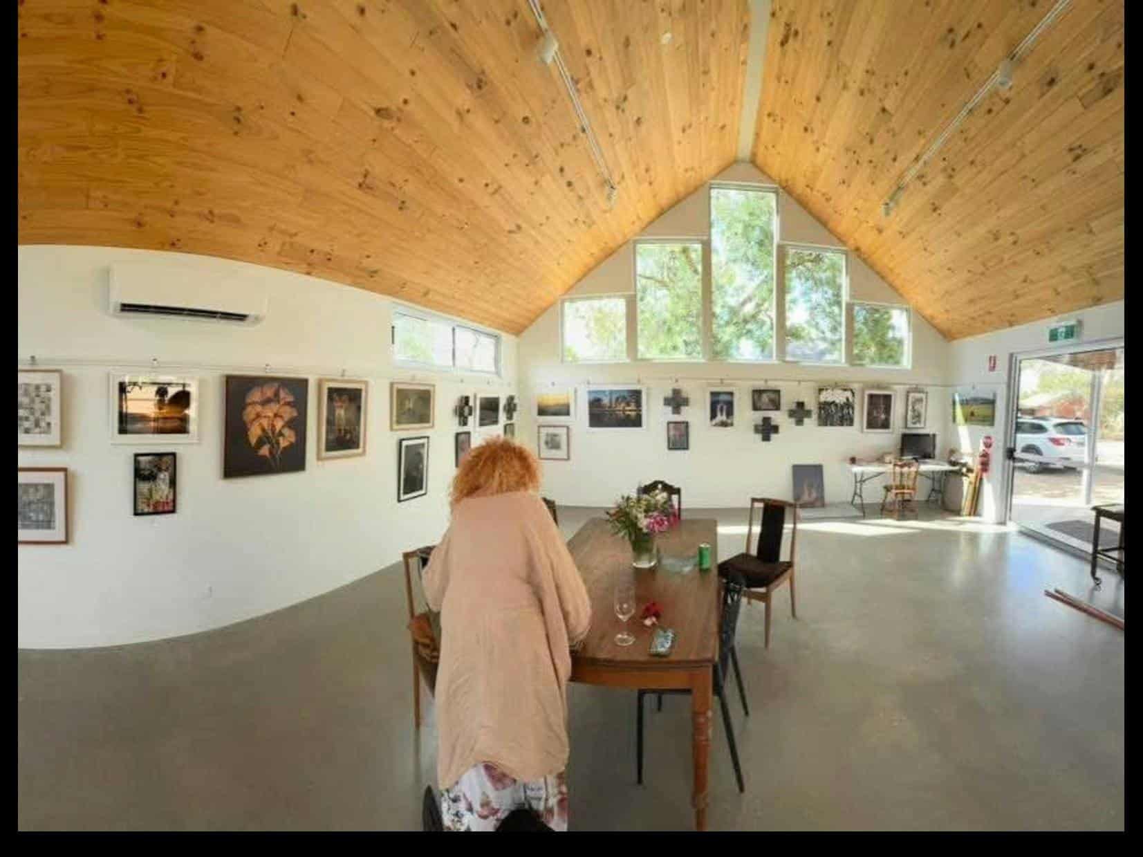 when the gallery is open you may get to see the artists at work